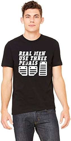 InkThread T-Shirt Real Men Use Three Pedals Racing Graphic Tee