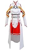 Ya-cos Women's Sword Art Online Asuna Cosplay Costume Outfit Gown Dress
