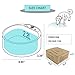 NAMSAN Heated Water Bowl for Outdoor Cats, 2.2L Heated Dog Bowl, Provides Drinkable Water in Winter, Heated Pet Drinker for Chickens Rabbits Birds Bath, Livestock Thermal Watering Trough