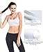 DeepTwist Women's Padded Sports Bra Cross Back Medium Support Workout Yoga Bra Top
