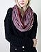 Women's Shimmer Sparkle Infinity Scarf, Festival Bliss Lightweight Fashion Shawl (Passion Red)