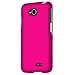 LG Optimus L70 (Metro PCS) Slim Light Hybrid Snap On Non-Slip Matte Hard Case Protex Rubberized Rubber Coating Protective Case - Rose Pink - Retail Packaging