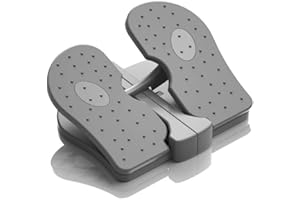 Simple Leg Exerciser While Sitting for Seniors, Foot Pedal Exerciser Under Desk Foot Rest with Massage Help Leg Muscles Relea