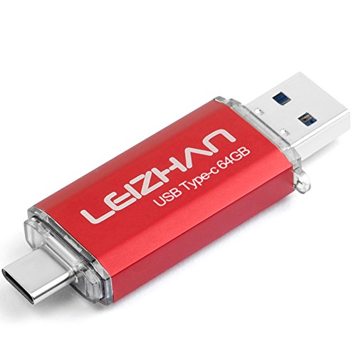 LEIZHAN 64GB Type-C Flash Drive for Huawei Type C Devices Pen Drive High Speed USB 3.0 Pendrive Computer U Disk