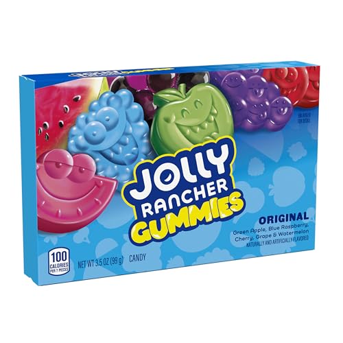 JOLLY RANCHER GUMMIES ORIGINAL FRUIT FLAVORED CANDY BOX, 3.5 OZ