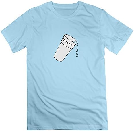 X112 A Bottle Of Water Tee Shirts For Man M SkyBlue