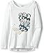 Crazy 8 Girls' Big Long-Sleeve Graphic with High-Low Hem