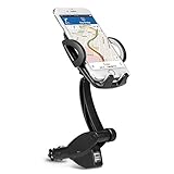 Cellccess 3-In-1 Cigarette Lighter Car Phone Mount, Car Mount Charger Phone Holder Cradle with Dual USB 2.1A Charger for iPhone X 8 8 Plus 7 7 Plus 6 Samsung Galaxy S9 S8 S8 Plus S7 and More