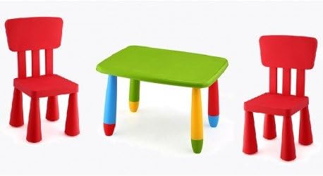 Children's Set of Table Plus 2 Chairs, CPU2003009 verde 2005