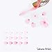 Bande Masking Tape Flowers Stickers bundle of 1 Sakura Petals Stickers (BDA218) and 1 Mini Petals Pink Stickers (BDA179) Bande Tape, with a Message Card, Sakura&Pink Petal