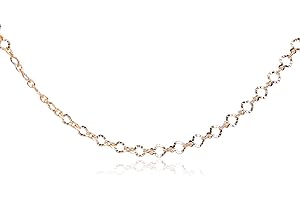 JOE FOREMAN 100CM Brass with 14K Gold Filled Chain Chains for Necklace Jewelry Making Findings 39 Inches