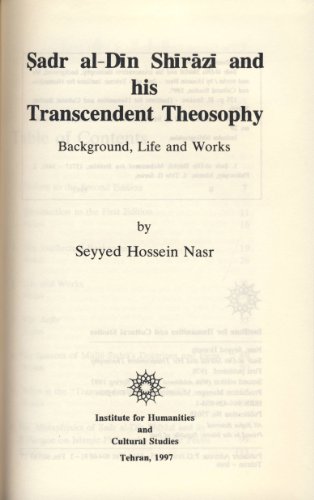 Transcendent Theosophy of Mulla Sadra (English and Arabic Edition)
