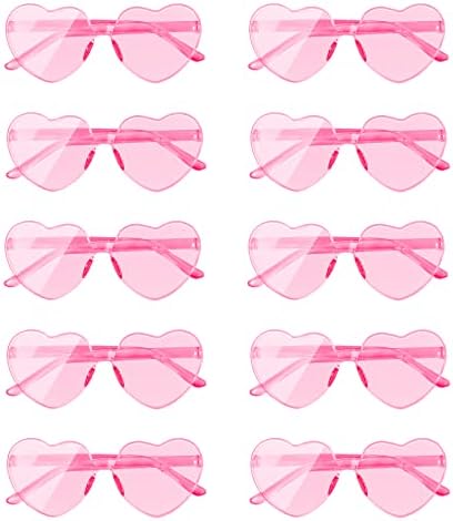 AEAHALY White Green Blue Purple Pink Red Heart Sunglasses for