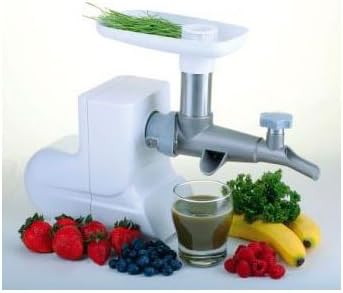 Miracle Exclusives MJ550SS Stainless steel Wheatgrass Juicer - 220 VOLT - NOT FOR USE IN THE US