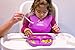 Babiere Silicone Toddler Plate – Powerful Suction Base Stays Put to Highchair – Grip Dish with Divided Sections – BPA & Toxin Free, Microwave & Freezer Safe – Free Silicone Baby Spoon – Purple