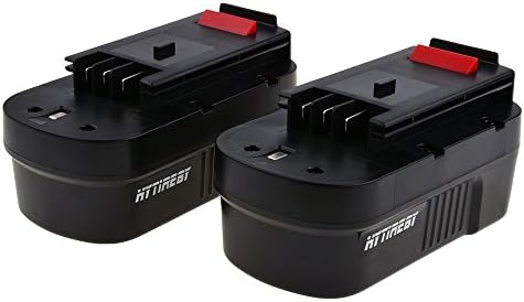 HYTIREBY 2 Pack 18V 2.0Ah NiCAD Power Tools Replacement Battery for Black &amp; Decker 244760-00, A1718, A18, HPB18, HPB18-OPE，Firestorm A18, FS180BX, FS18BX, FS18FL, FSB18