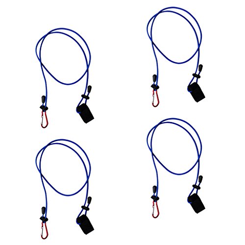 image for MagiDeal 4 Pieces 42'' Elastic Kayak Canoe Rowing Boat Paddle Leash Fi
