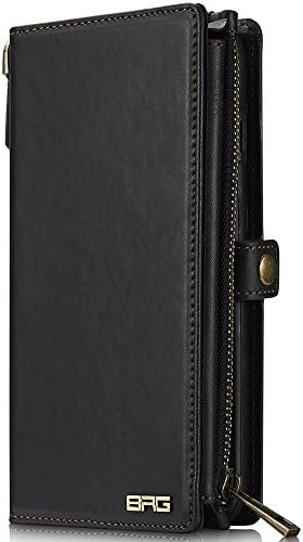 iPhone 8 Plus Wallet Case, iPhone 7 Plus Case With Card Holder, iPhone 6SPlus Case For Women/ Men/ Girls, iPhone 7 And 8 Plus Case, iPhone 6S Plus/ 7 Plus/ 8 Plus Zipper Wallet Case (Black)