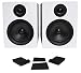 Pair Rockville APM5W 5.25" 2-Way 250W Powered USB Studio Monitor Speakers+Pads