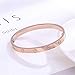Tstar Womens Love Bangle Bracelet Stainless Steel Cuff Bangle Bracelet for Gift with Screwdriver Bracelet for Valentines Wedding