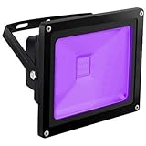 UV Light Black Light, HouLight High Power 20W Ultra Violet UV LED Flood Light IP65-Waterproof (85V-265V AC) for Blacklight Party Supplies, Neon Glow, Glow in The Dark, Fishing, Aquarium, Curing