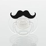 Black Handlebar Mustache AVENT Pacifier (PMHB) (0-6 Months)