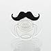 Black Handlebar Mustache AVENT Pacifier (PMHB) (0-6 Months)