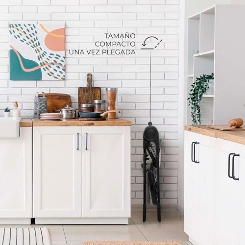 BINCI, Trona Bebé, Ligera y plegable, con Bandeja, reposapiés y Arnés de 5 puntos, Ideal para Espacios reducidos y Viajes, Gris