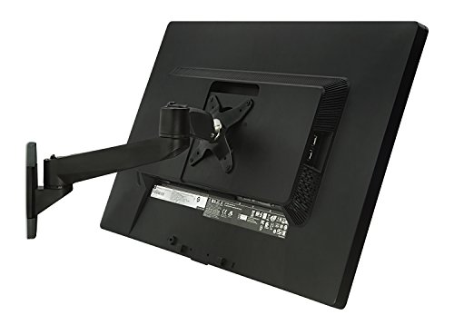 Mount-It! MI-32114 Articulating Rotating and Tilting Single Arm Wall Mount with Quick Release Action for Vesa Compliant 75x75 mm and 100x100 mm Computer Monitors, LCDs, LEDs, and Flat Panel TV Displays Below 30 Inches, Black - Thumbnail 4