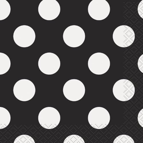 Black Dots Napkins - by Unique Party