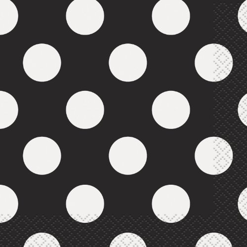 Black Dots Napkins - by Unique Party