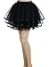 BeryLove Women's A Line Short Tulle Petticoat Underskirts Ruffle Tutu Skirt