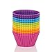 Mango Spot Silicone Baking Cups , Cupcake Liners , Truffle Cups - 12 Pack, 6 Colors