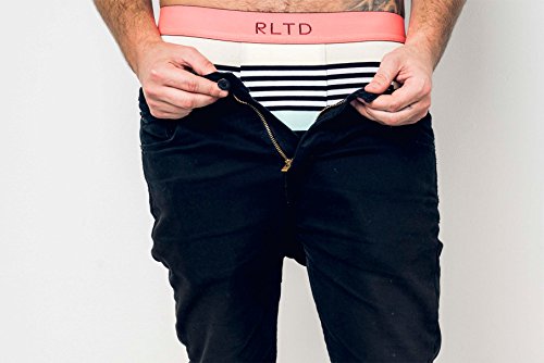 Related Garments Men's Matching Socks, No-Show Socks and Boxer Briefs: Teal-White-Gray Large