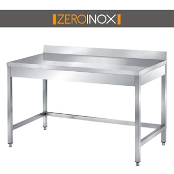 ZeroInox Mesa de Acero Inoxidable Profesional con - tartera ...
