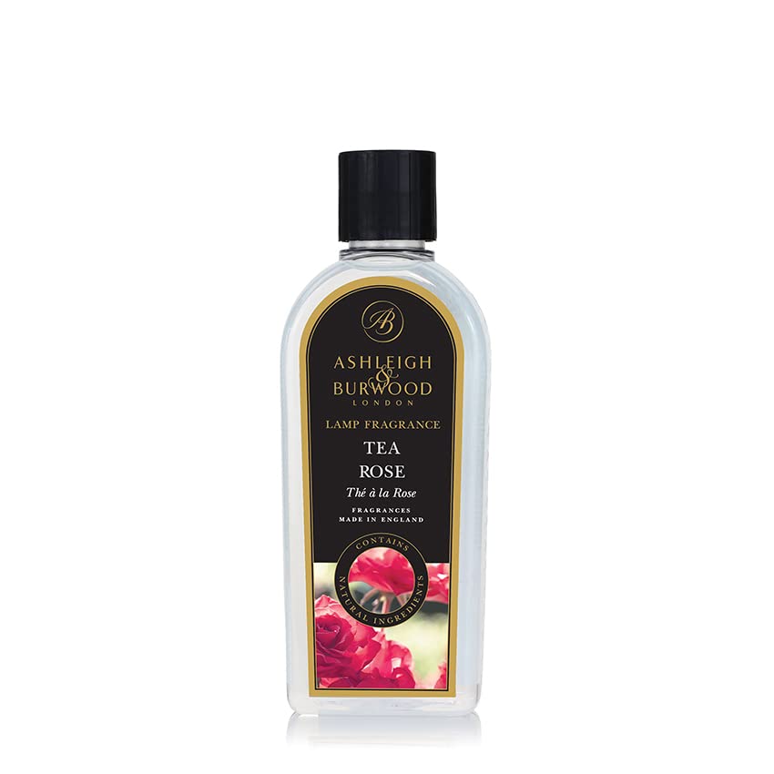 Ashleigh & Burwood Tea Rose Lamp Fragrance – 1000 ml | UK-Made Catalytic Fragrance Lamp Oil | Floral Rose, Lily & Hyacinth Scent | Purifies & Deodorizes Every Room