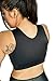 Post Surgical Comfort Compression Sports Bra: Black Dragonfly (Large)