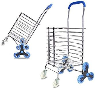 Grocery Cart Folding, Stair Climbing Cart Grocery Shopping Laundry Utility Cart with Wheel Bearings In-line skate wheel 2017 New upgrade version