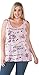 Disney Womens Plus Size Tank Minnie Mouse All Over Print Lightweight Top (1X)