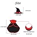 LAWOHO Pet Halloween Costume - Vampire Cloak and Wizard Hat for Holiday Cosplay Party Pet Apparel Suit Cute Kitten Puppy Cape Clothes Suitable for Small Cat Dog Parrots 2 Packs Red Black Decorations