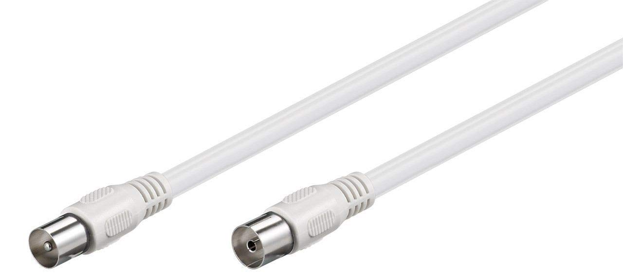 Goobay 58811 Antenna cable (class A+ >95 dB) 3x shielded - Coaxial male > Coaxial female (fully shielded)