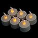 HERO-LED CD-RC-12ST-A Rechargeable LED Electric Candles, Flameless Flickering Tea Lights, Set of 12, Amber Color