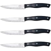 Chicago Cutlery Ellsworth 4-Piece Steak Knives, 4.5" Stainless Steel Blades for Effortless Cutting, For Home Kitchen and Professional Use