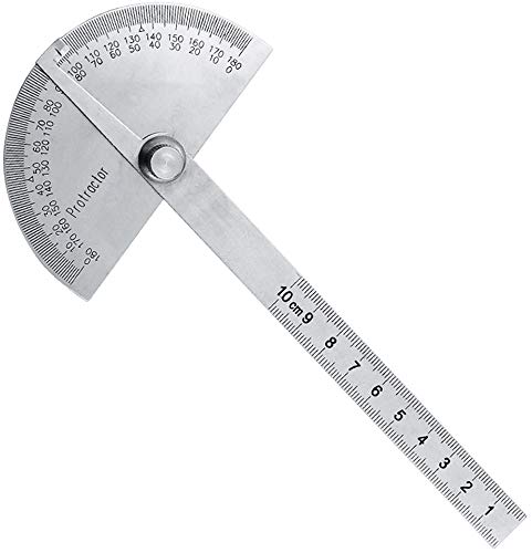Nortools 0-180° Round Head Protractor - Angle Finder Craftsman Ruler Machinist Tool (Stainless Stee - //medicalbooks.filipinodoctors.org