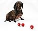 Midlee MINI Dog Tennis Balls, Red, 1.5