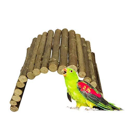AUOKER Reptile/Snake/Lizard/Rat/Crested Gecko Hide, Hamster/Guinea Pig/Turtle/Tortoise House, 100% Nature Wooden Fence Reptile Cave Habitat Hiding Spot for Small Amphibians Reptiles Mammals - L