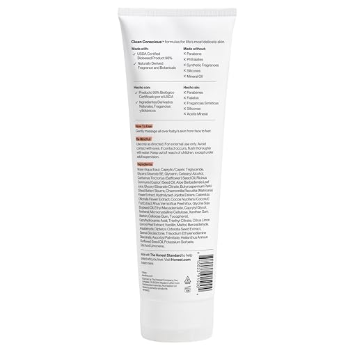 THE HONEST COMPANY MOISTURIZING FACE AND BODY LOTION FAST ABSORBING DERMATOLOGIST TESTED HYPOALLERGENIC DISNEY’S MICKEY MOUSE COMFORT SWEET CREAM 8.5 FL OZ