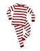 2 Piece Striped Pajama Red & White 14 Years