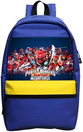 Student Backpack Super Megaforce Kids Super Bookbag Schoolbag Break for Boys
