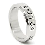 Fanstown NCT KPOP titanium birthday ring necklace